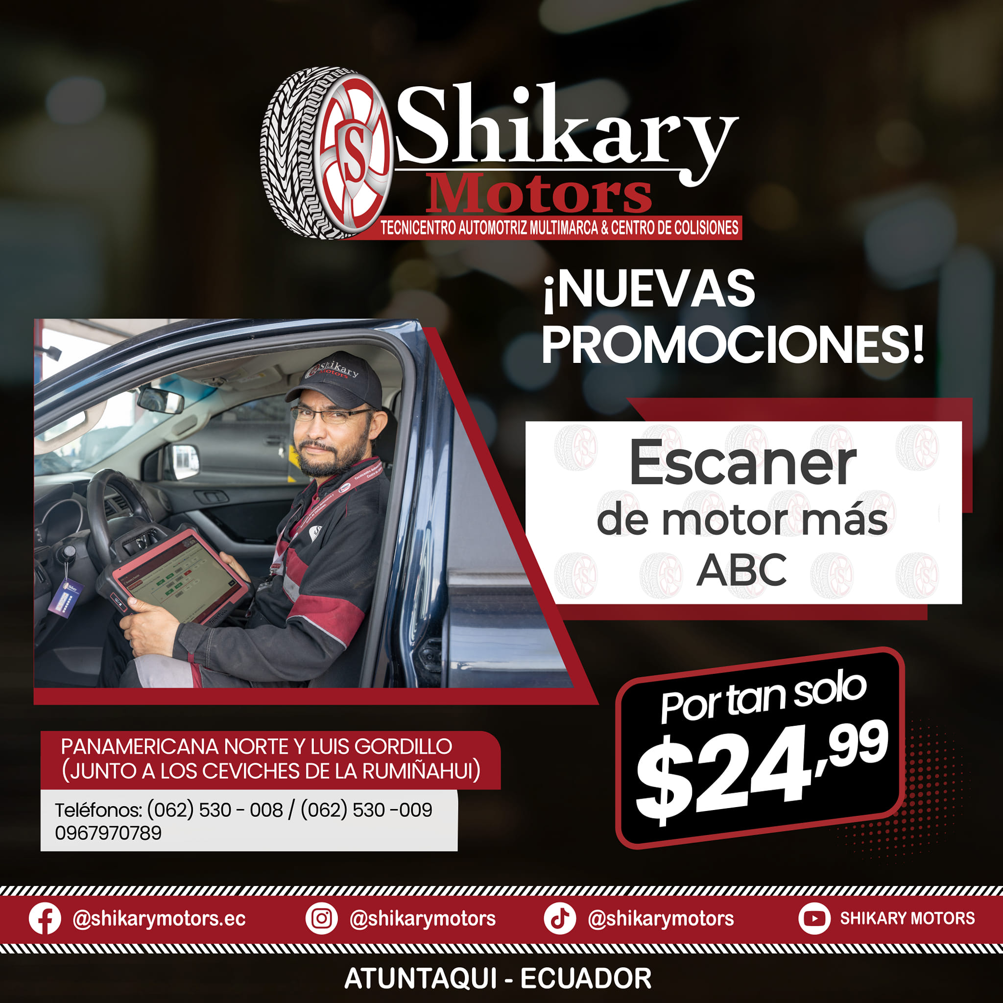 escaner de motor abc shikarymotors mecanica automotriz